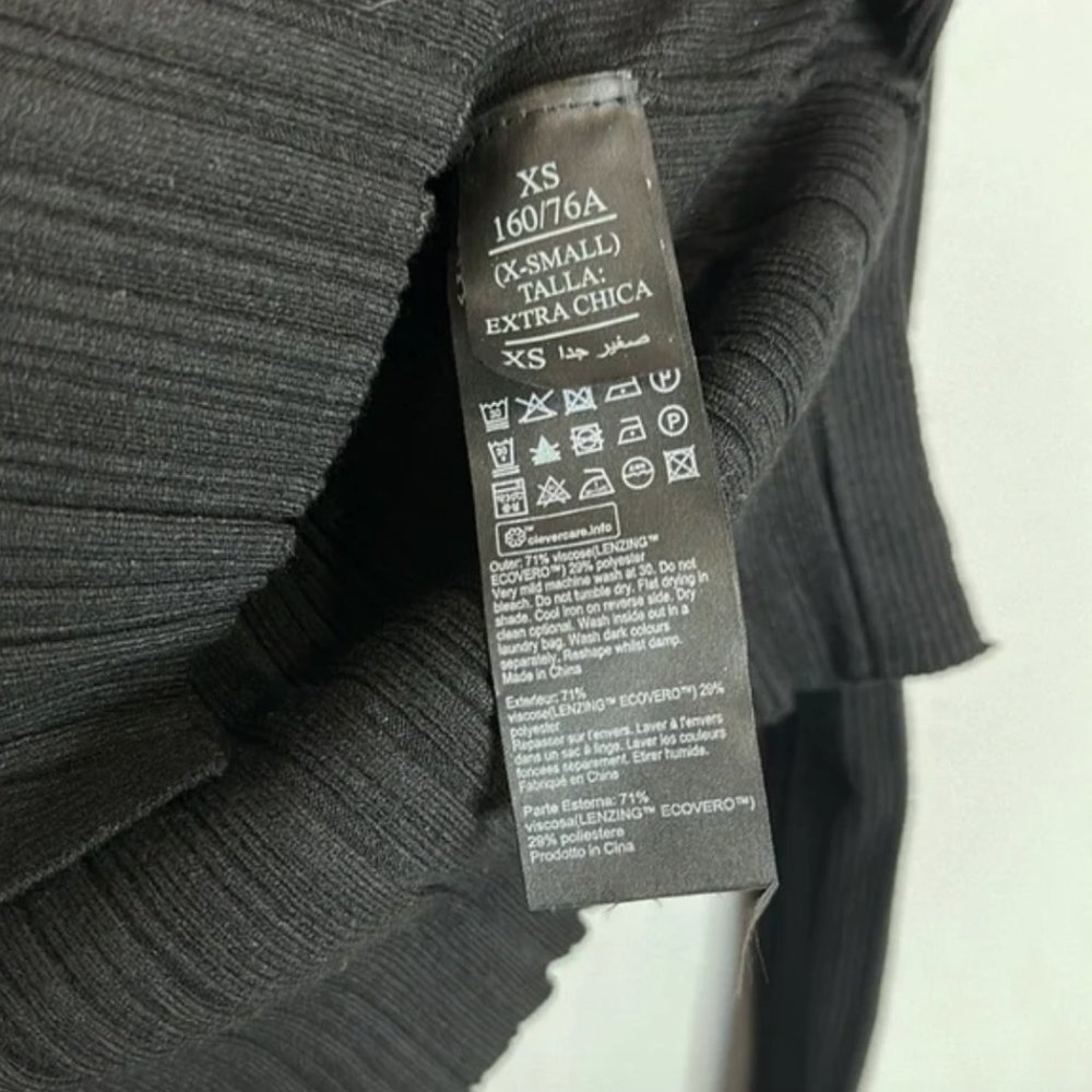 SOLD NWT All Saints Mock Neck Karla Leo Cropped Sweater | Black | XS - Picture 7 of 8